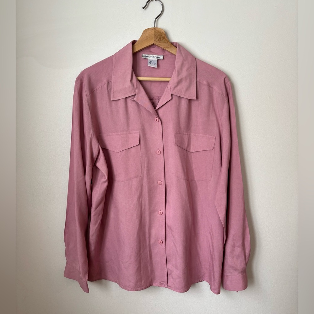 Vintage 100% silk Anna and Frank blouse